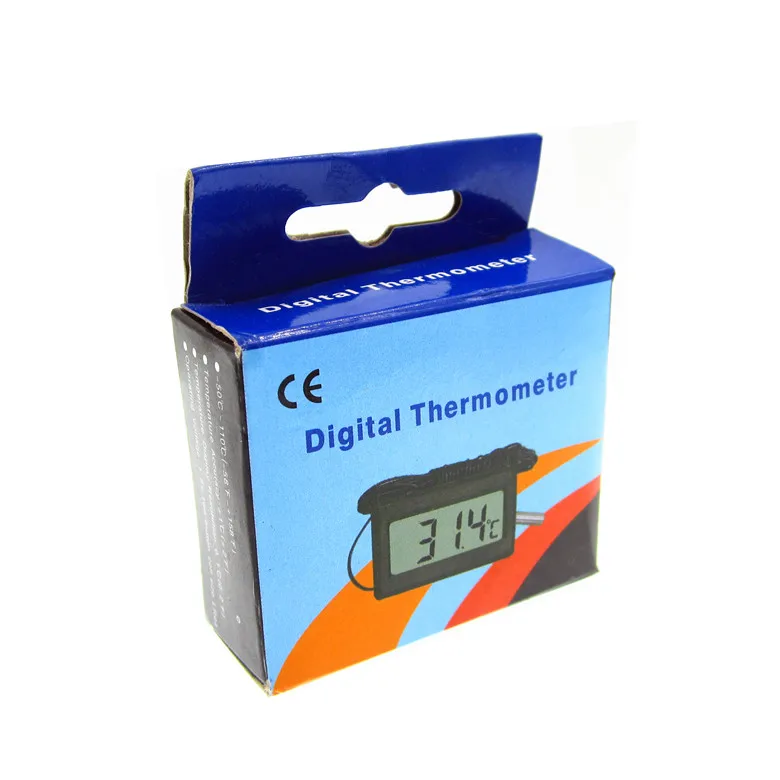 new 1pc LCD Display Car Refrigerator Aquarium Fish Tank Embedded Electronic Digital Thermometer
