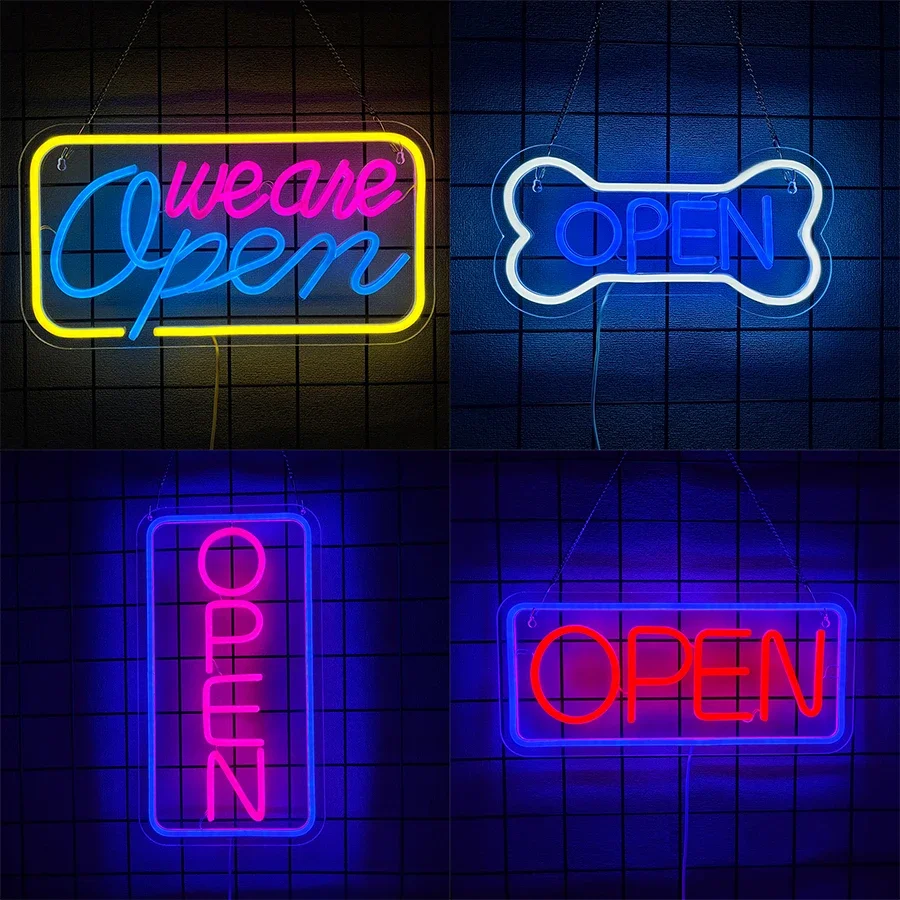 

Usb Powered, Bars, Shops, Beauty Salons Business Wall Lights,Business Neon Signs, Open Letter Advertising Lights For Wall Decor