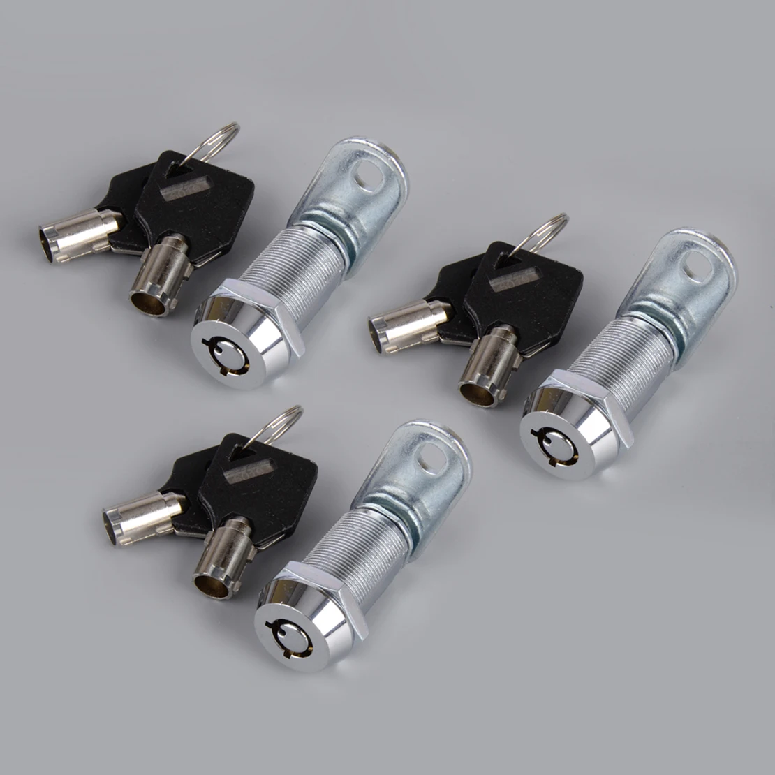 

3 комплекта шайб цилиндра замка двери 1-1/8 дюйма с 2 ключами для ящика для хранения прицепа на колесах, дома на колесах, кемпера