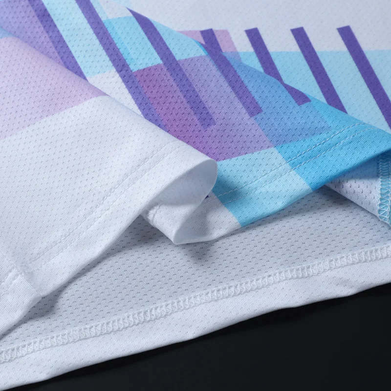 أزياء الريشة الفانيلة النساء تنفس التنس بينغ بونغ الرياضة عالية موحدة تجريب الملابس تشغيل اليوغا رياضة قصيرة الأكمام