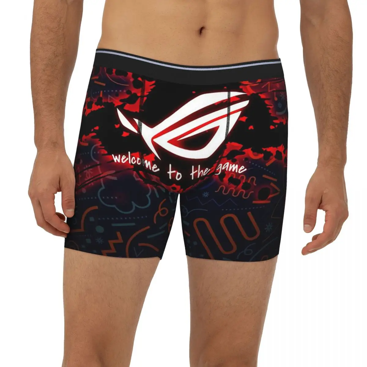 

Asus Rog Long Boxer Underpants Short Male Panties Comfortable Underwear for Homme Man Boyfriend Gift