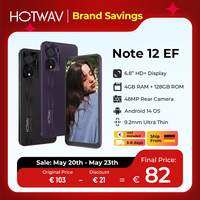 [Ship From Germany] HOTWAV Note 12 EF Smartphone 6.8'' HD+ Android 14 4GB 128GB Mobile Phone 48MP 5160mAh Ultra-Thin Cellphone