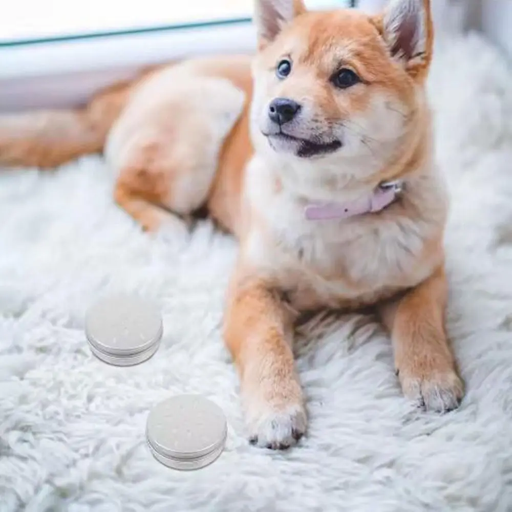 10Pcs 60ML 알루미늄 주석은 중공 구멍 뚜껑 리필 가능 샘플 컨테이너 냄새 훈련과 라운드 개 향기 훈련 상자를 비울 수 있습니다