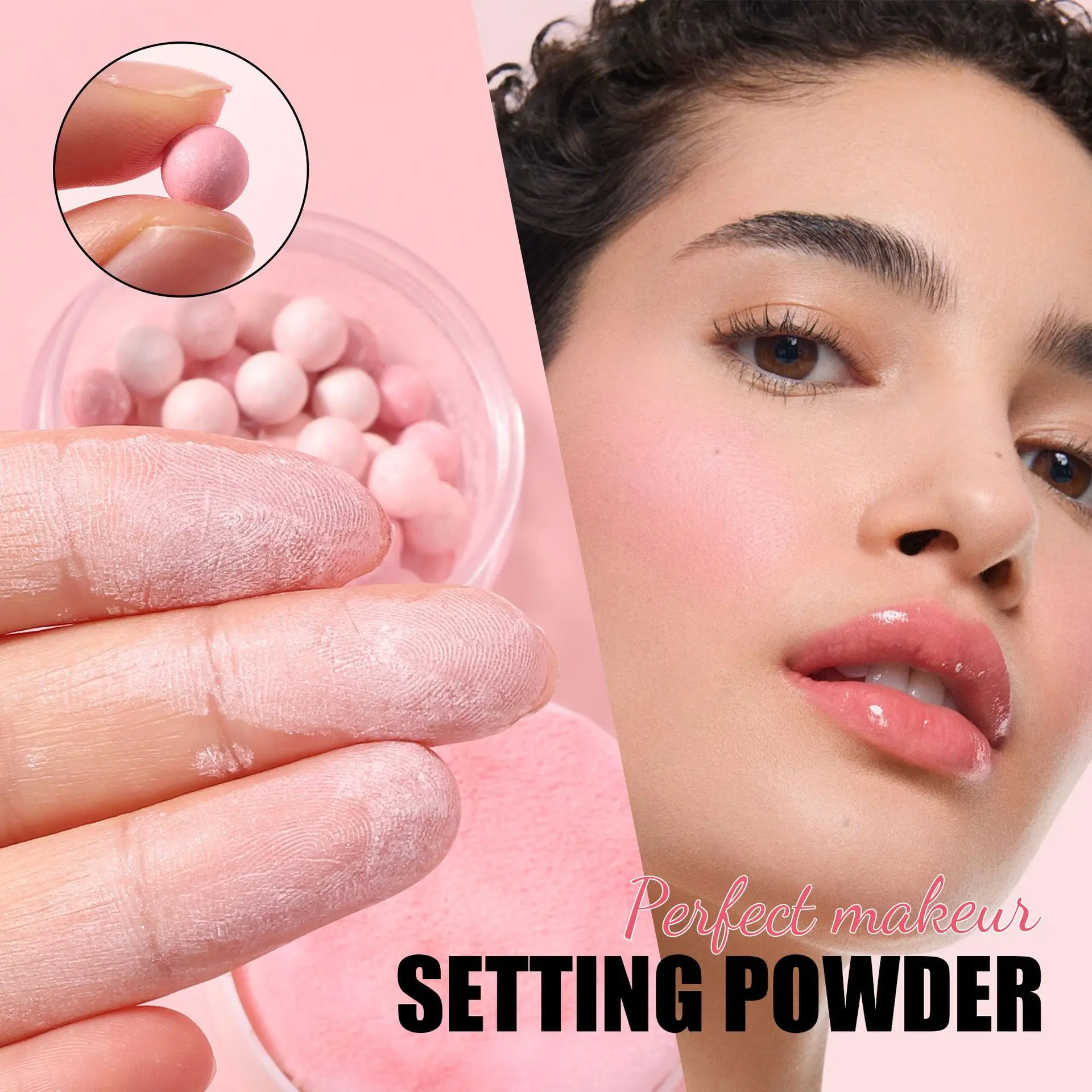 

Ultra Oil Control Setting Loose Powder Five Color Pearl Shimmer Illuminating Non Caking Lightweight Soft Blurring Finish Premium