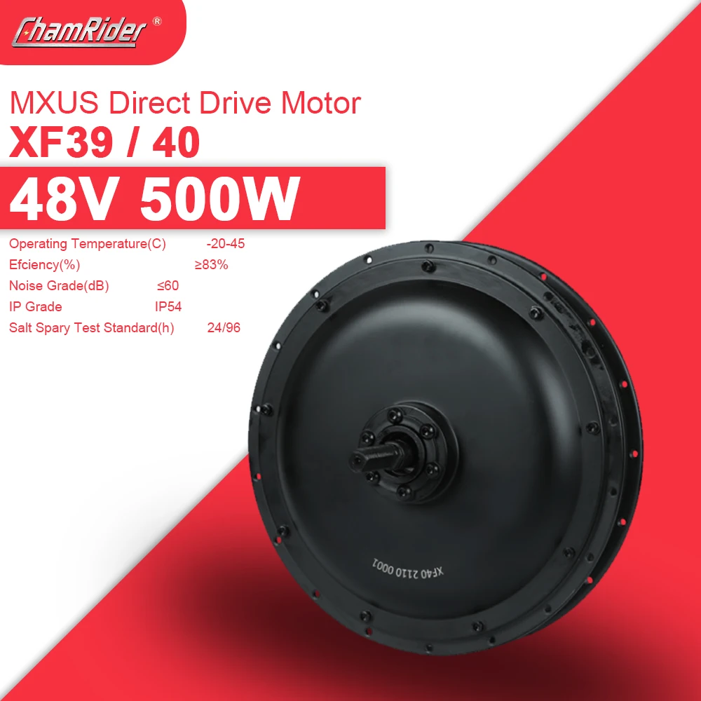 

MXUS XF40 36V 500W Wheel Hub Motor 48V Electric Bike Motor Brushless Geared Motor E-bike Motor Freewheel Rear