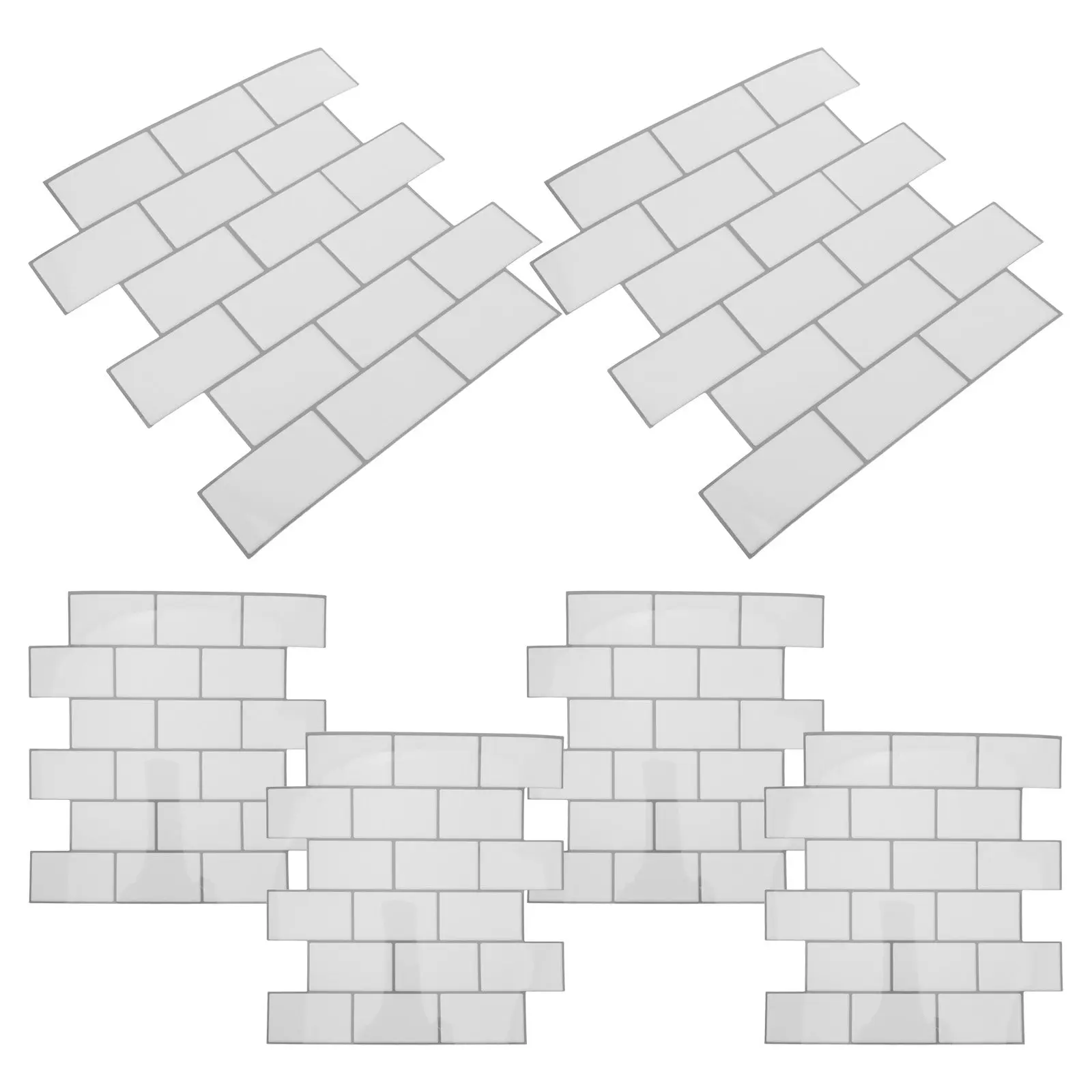 

6pcs Peel And Stick Tile 30x30cm PVC Self Adhesive wall tile sticker Kitchen Backsplash For Floor Wall Stick On Tile Backsplash