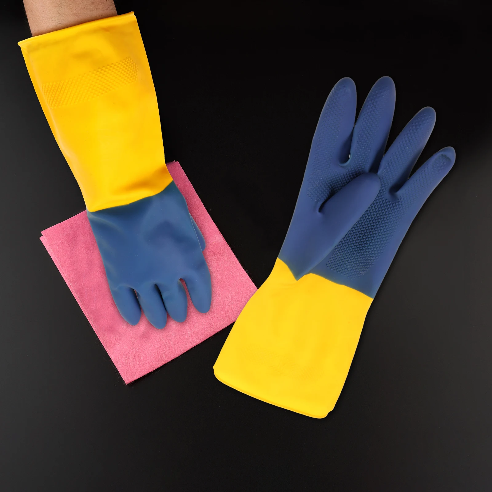 

Water Proof Waterproof Acid and Alkali Resistant Gloves Work Emulsion Gardening