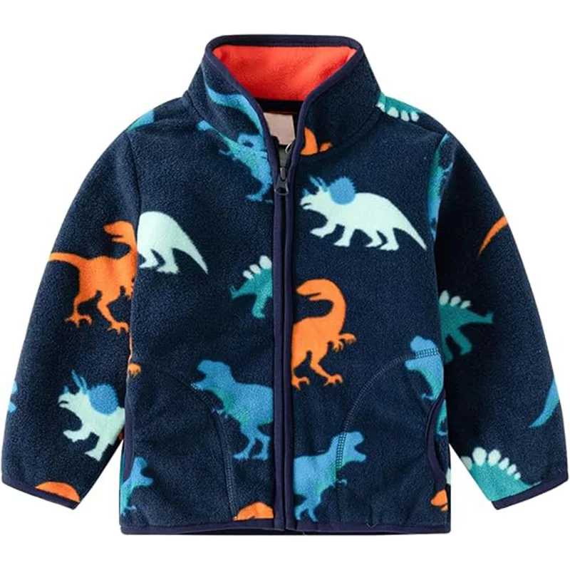 Little Hand Toddler Polar Fleece Jacket Boys Girls Winter Jacket Fall Sweatshirt Zip-up Light Coat Spring Clothes 2-6 Years