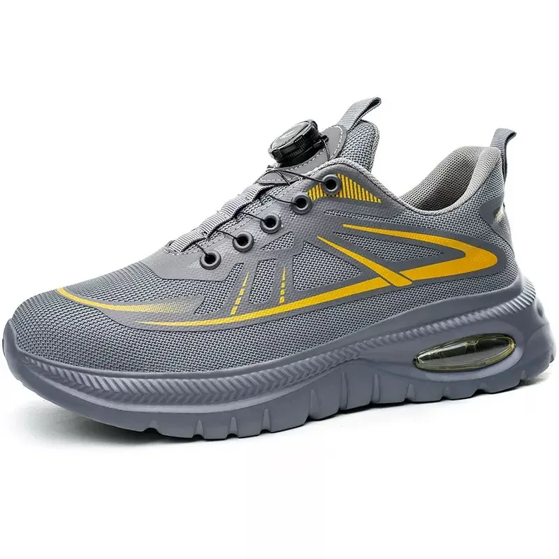 Men's fashionable lightweight comfortable wear-resistant non-slip work protective shoes anti-smash anti-stabbing safety shoes