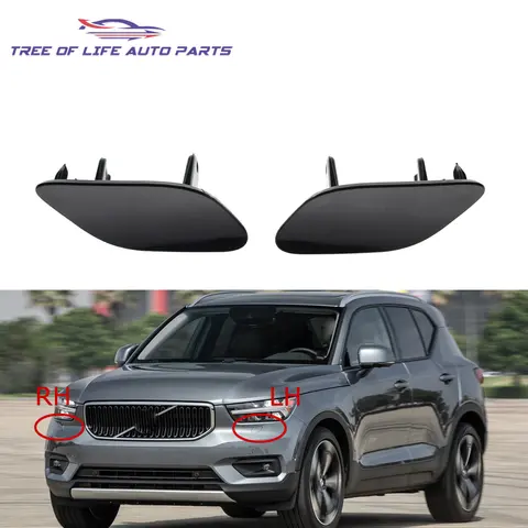 39848116 39848102   Volvo XC40 2018-2022 용 새 앞 범퍼 헤드 라이트 와셔 스프레이 노즐 제트 커버 캡