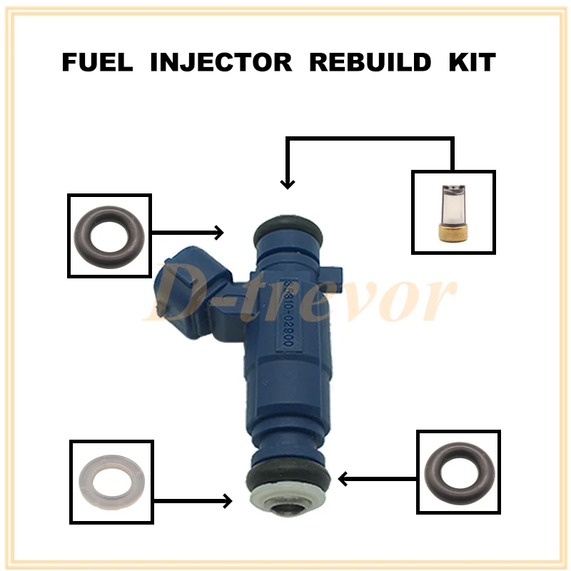 Fuel injector nozzle repair kit for 35310-02900 for Hyundai Atos i10 Kia Picanto BA 1.1 926093001