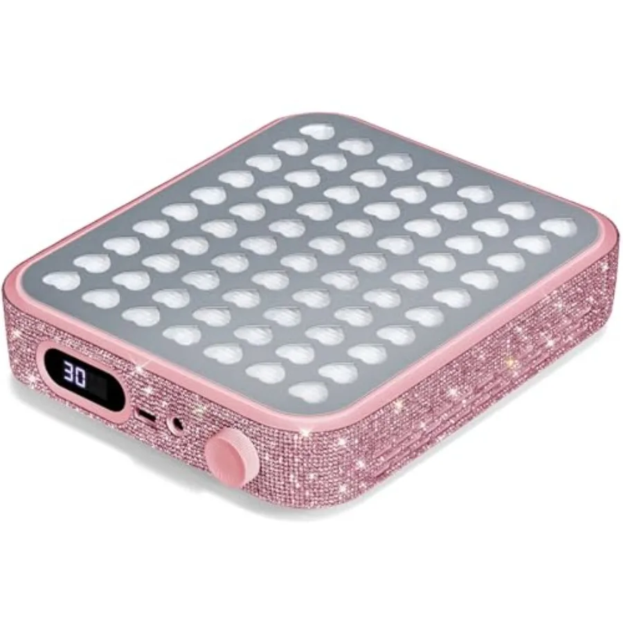 

Nail Dust Collector with 2 Reusable Filters Pink Diamond Quiet Nail Vacuum Cleaner Powerful Fan Duster for Salon Home Use