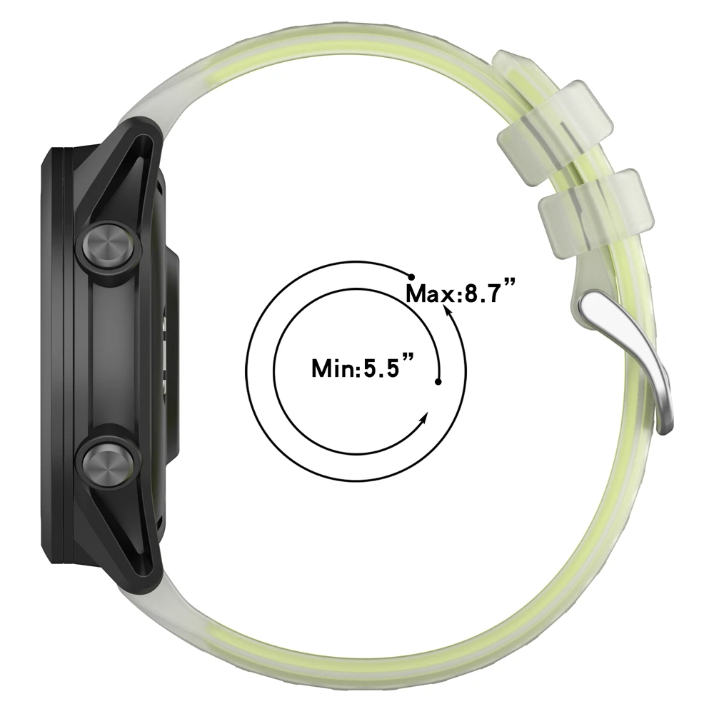 Силиконовый ремешок 20 мм 22 мм для Garmin vivoactive 4 5/Bounce/Venu 3, двухцветный ремешок для часов, дышащий браслет, спортивная замена