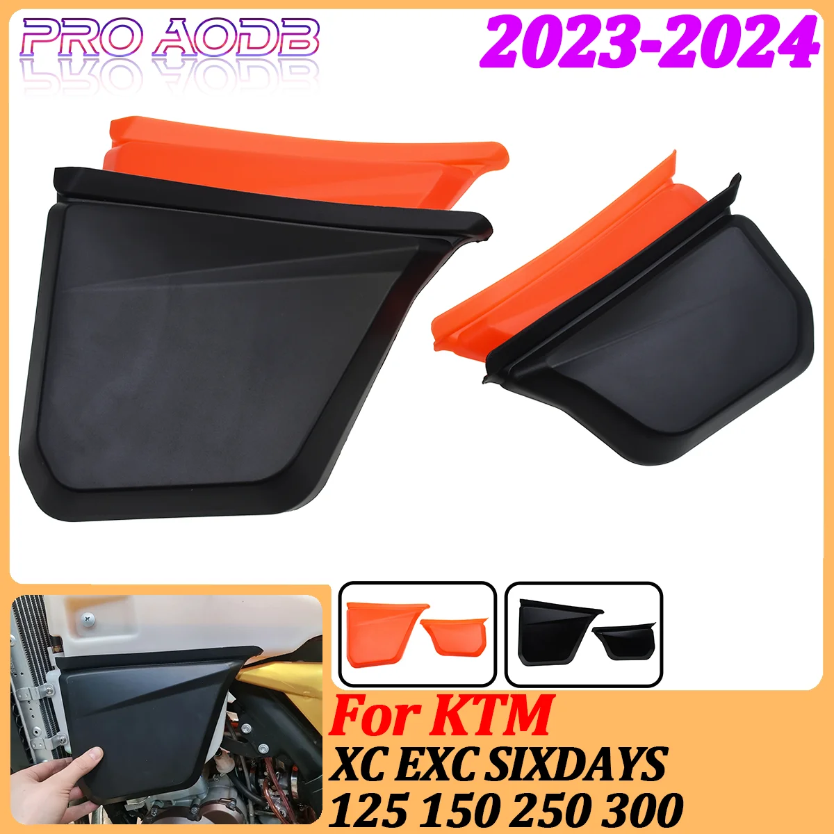 

2024 NEW Motorcycle Oil tank left and right protective cover shell For KTM XC 125 250 300 EXC125 250 300 Dirt bike