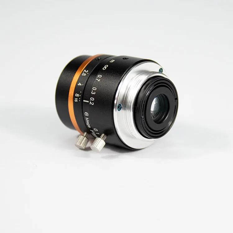 MVL-HF1628M-6MPE High Performance 16mm Fixed Focus Manual Iris C-Mount Lens For Machine Vision Camera