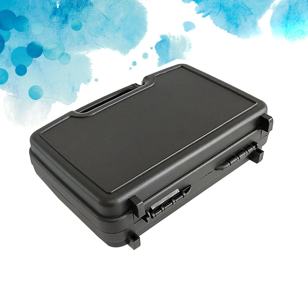 Sturdy Black Repair Tool Box Featuring Cold Rolled Steel Construction Portable Lightweight Design Ideal for DIY Mechanics