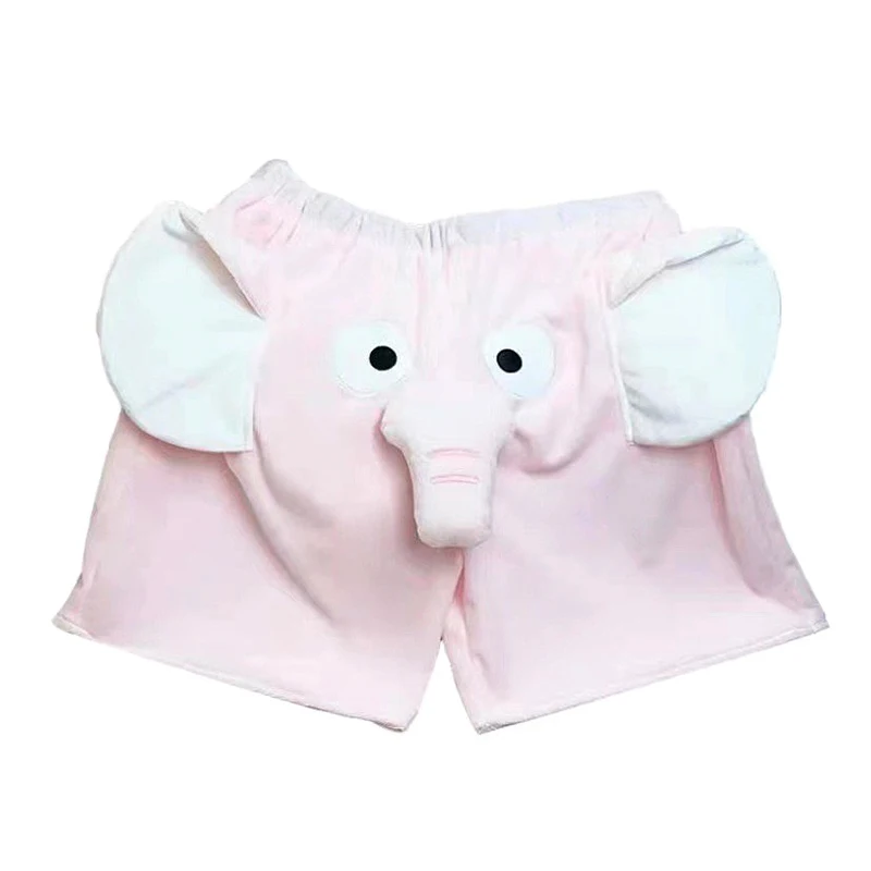 Pajama Elastic Band Funny Little Elephant Loose Short for Couples