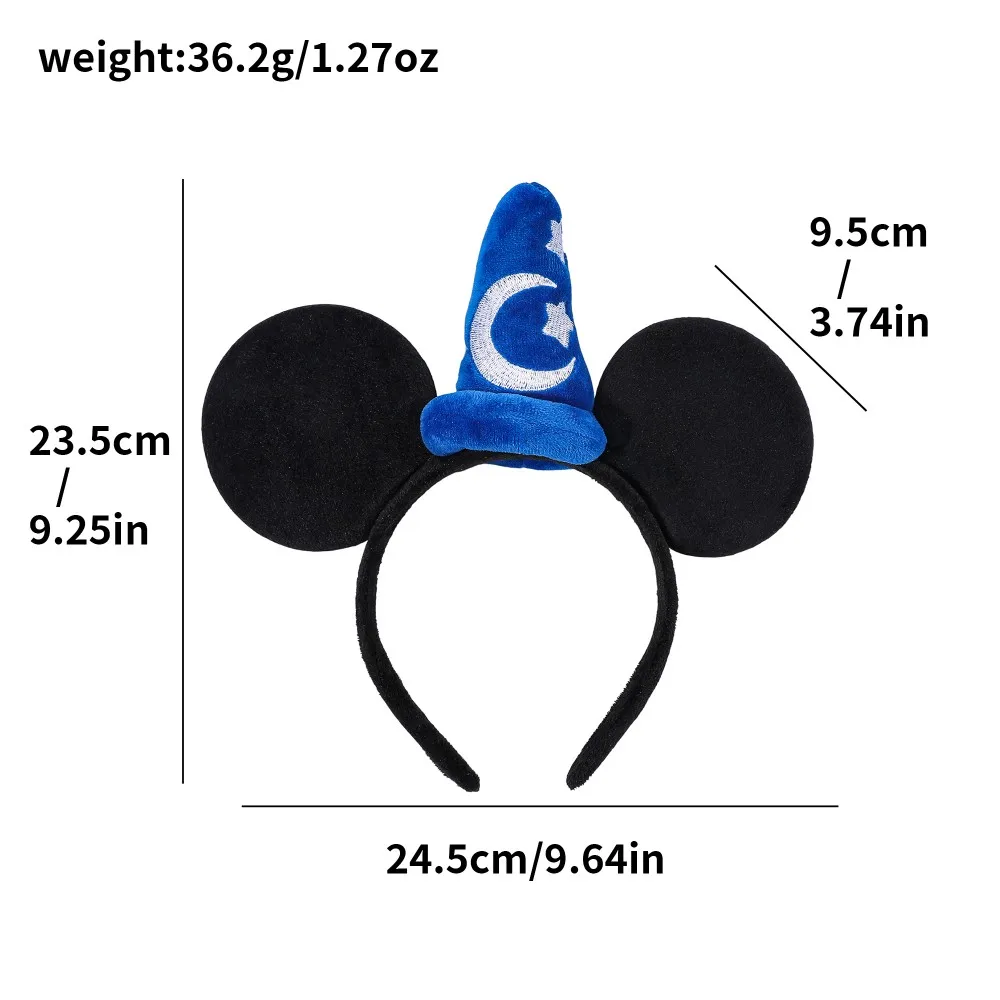 أغطية رأس ديزني التنكرية للحفلات والمناسبات الخاصة، عصابة شعر أنيقة، ميكي ماوس، ستار مون، إكسسوار شعر مزخرف