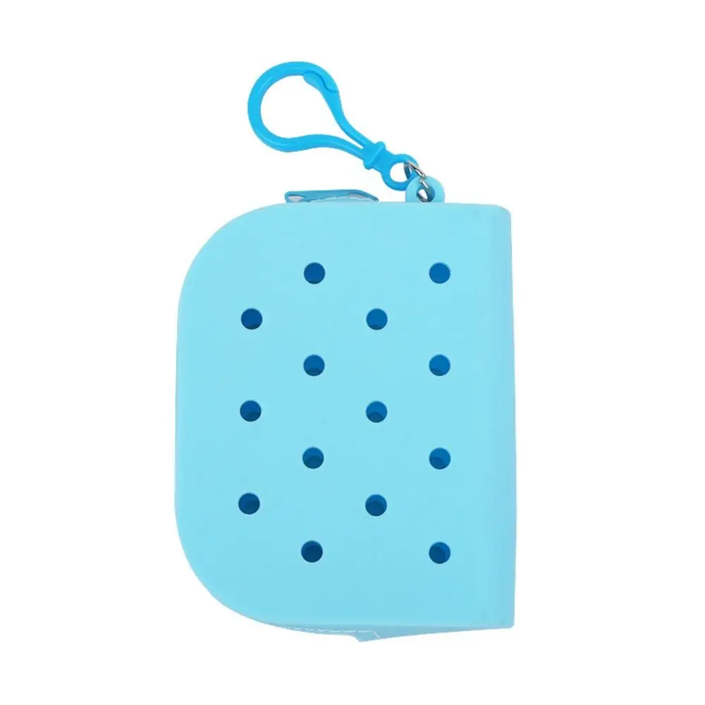 New Holes Coin Purse Silicone Zipper Money Bag Mini Change Pouch