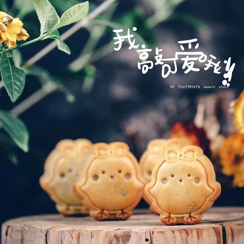 20g 50g Fondant Mooncake Mold Mini Chick Pattern Animal Shape Cookie Stamp 3D Homemade Sugarcraft Pastry And Bakery Accessories