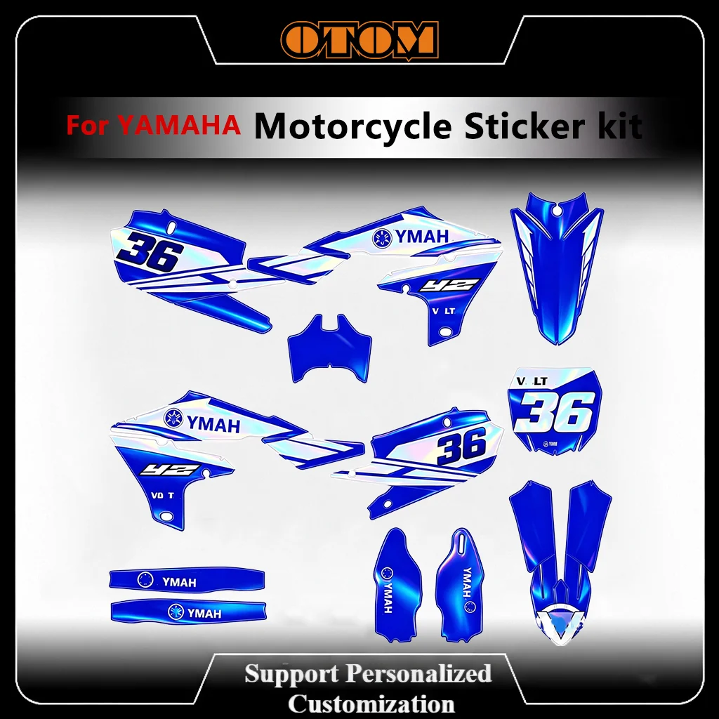

Customize Motocross Graphics Decals For YAMAHA 2018-2025 YZ250F YZ450F WRF250 WRF450 Underground Holographic Sticker Kit