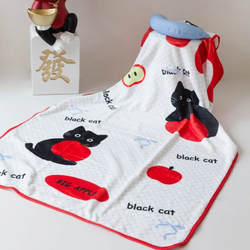 

Фланелевое одеяло с героями мультфильмов, 350 г/м2, портативное одеяло, офисное одеяло для сна, маленькое одеяло с кондиционером