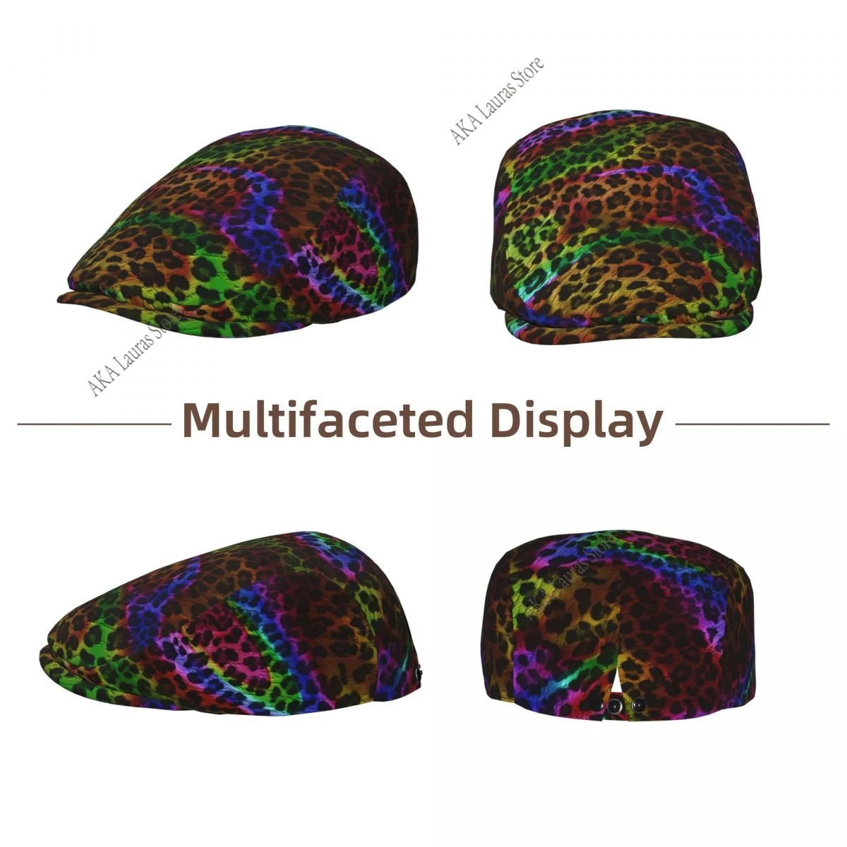 Winter Hat Male Berets Leopard Print HJat for Women