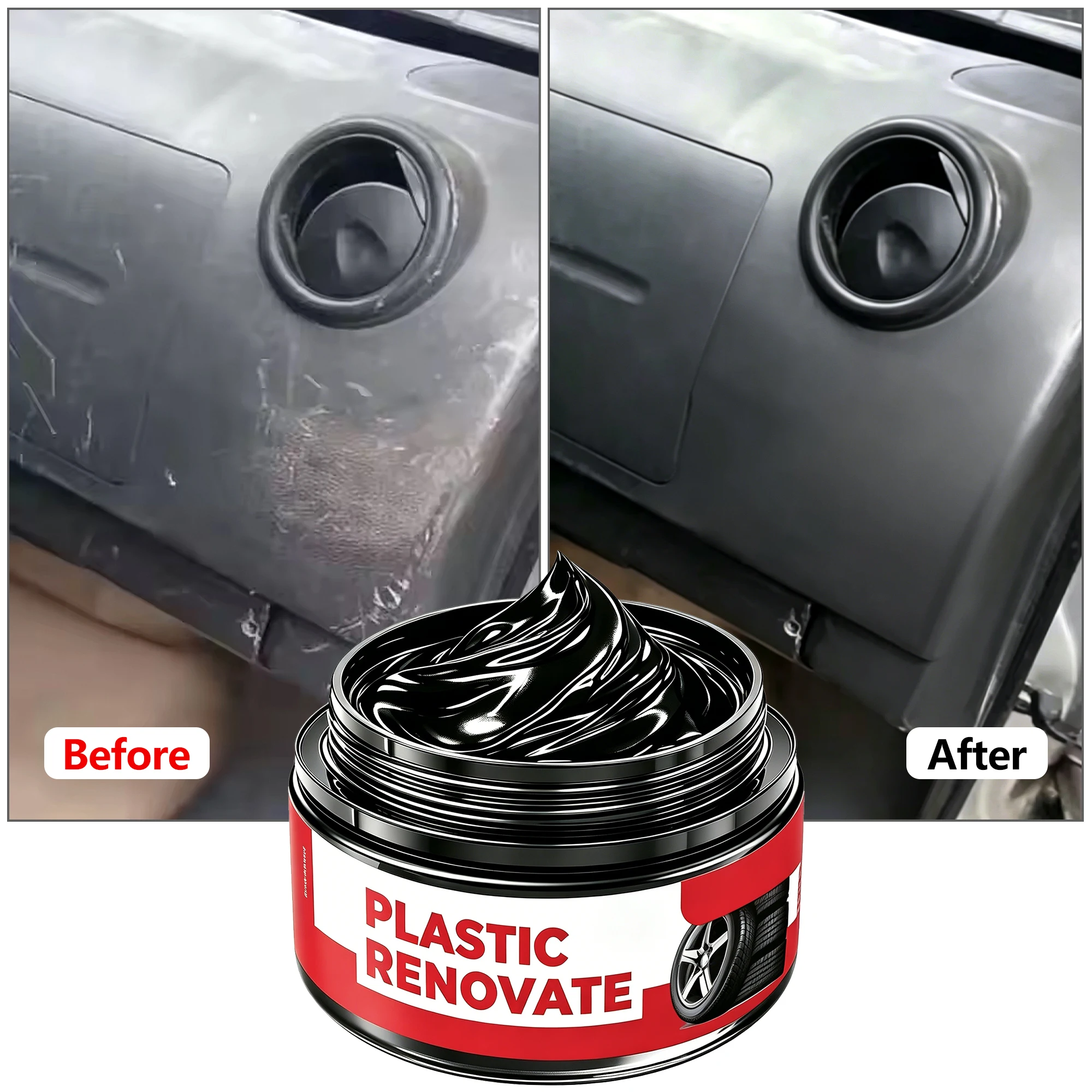 Plastic Refurbishing Wax, Used for Repairing Scratches on Car Plastic and Leather