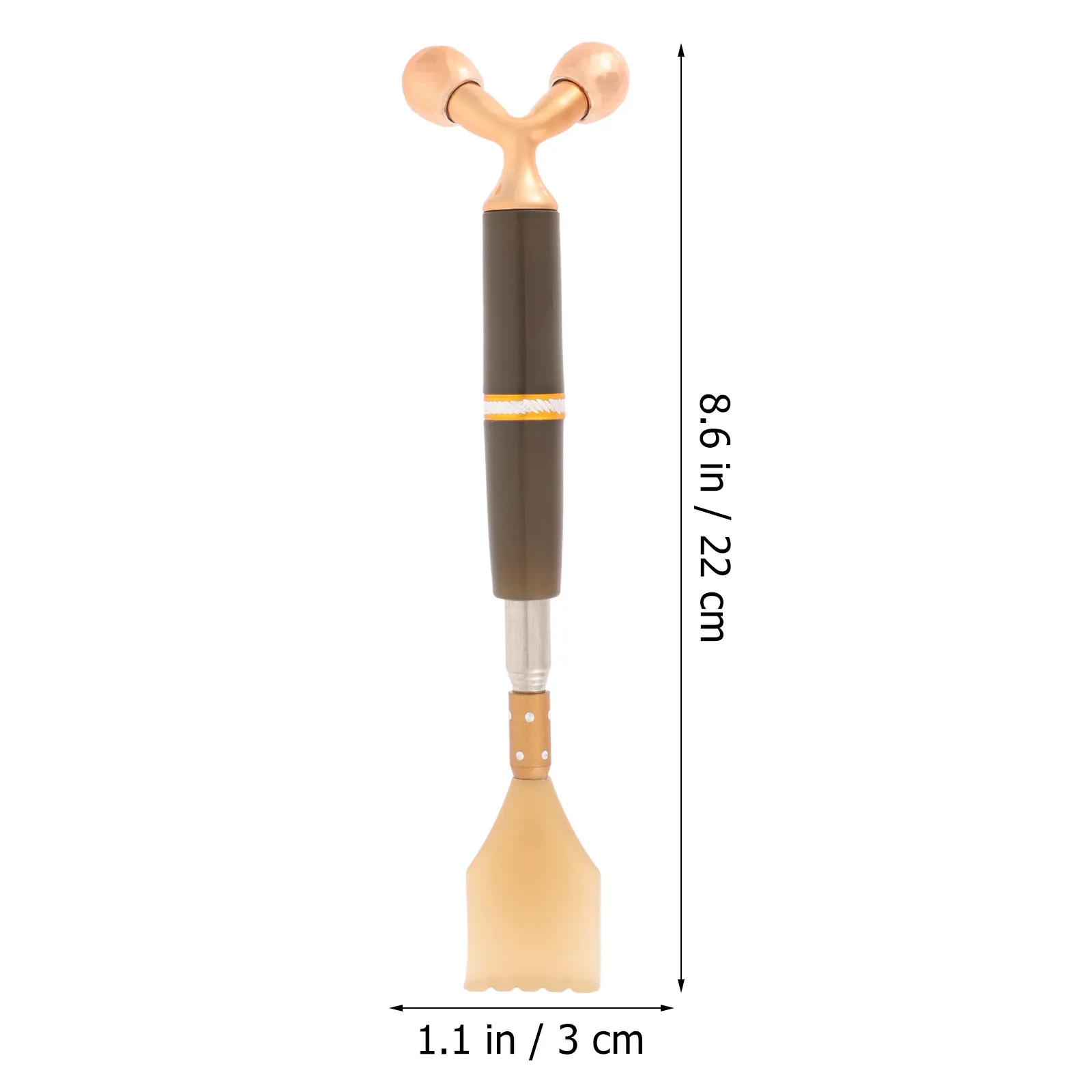Telescopic Double-Ended Back Scratcher with Facial Roller Massage Tool for Itch Relief Portable Self Massager Gift for Adults view 4