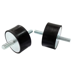 M8 M10 M12 Male To Male Thread Rubber Shock Absorber Crash Pad Damper Bobbin Mount Isolator For Boat Car
