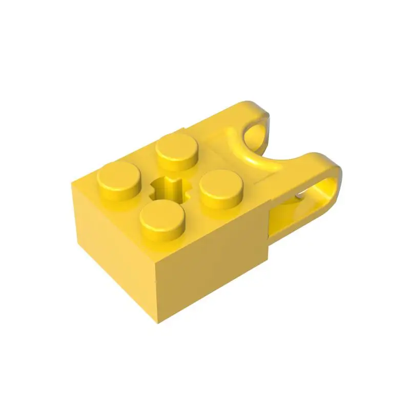 Gobricks 1 peça 92013 tijolos especiais técnicos 2x2 com receptáculo de bola peças largas e furo do eixo bloco de construção técnico criativo