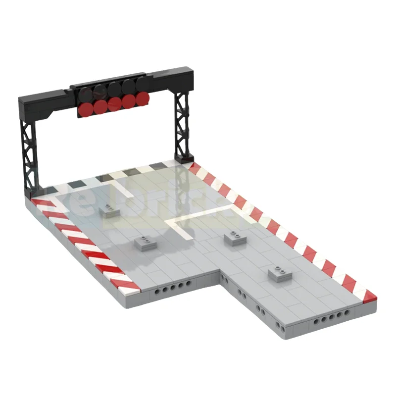 385-pezzi-moc-city-champions-f1-grid-modello-modulare-di-blocchi-da-costruzione-regalo-di-natale-giocattolo-architettonico-da-assemblare-collezione-creativa