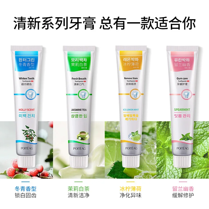 Whitening Toothpaste Holly Scent Jasmine Mint Fresh Breath Teeth Whitening Bad Breath Oral Hygiene Dental Care 100g