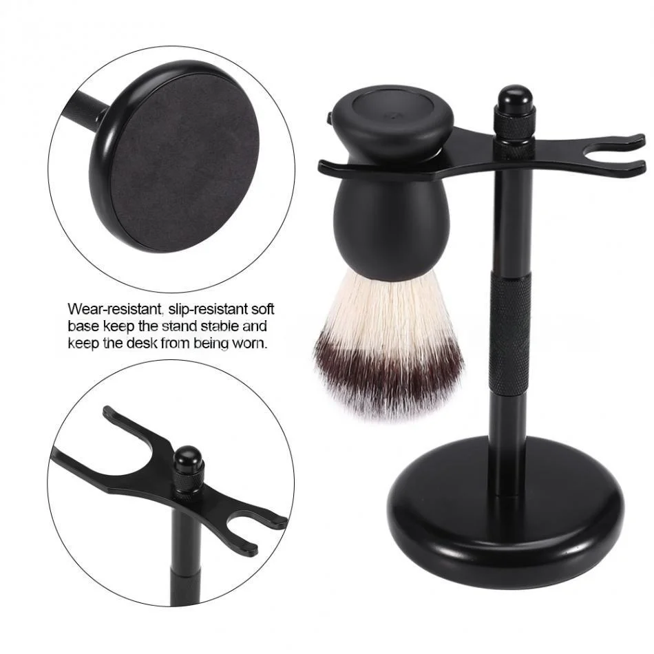Detachable Design Safety Razor Holder Shaving Brush Stand , Metal Material , Weighted Bottom for Extra Stability
