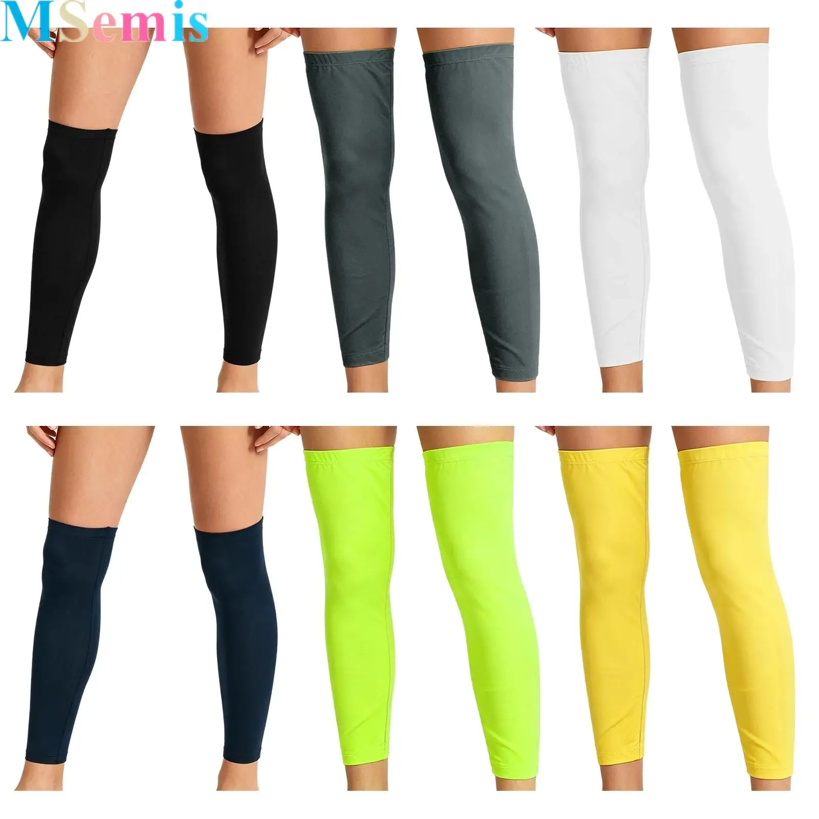 

1 Pair Outdoor Sun Protector Leg Sleeves Thin And Breathable Leg Sleeves for Road-bike Cycling Running Basketball for Men Women