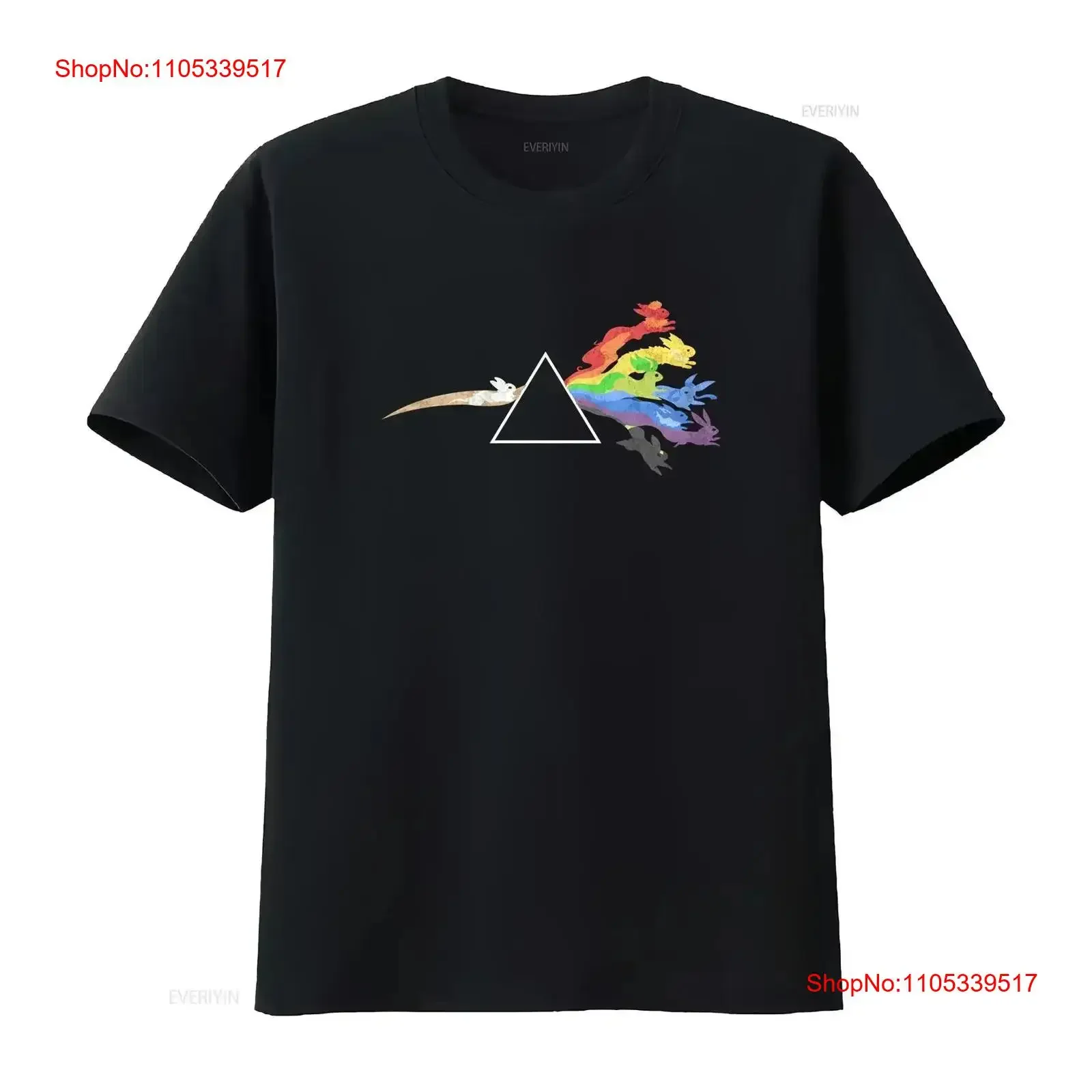 Cartoon Eevees Characters T Shirt Evolution Dark Prism Side Triangle Rainbow vintage Washed Breathable vintage Washed