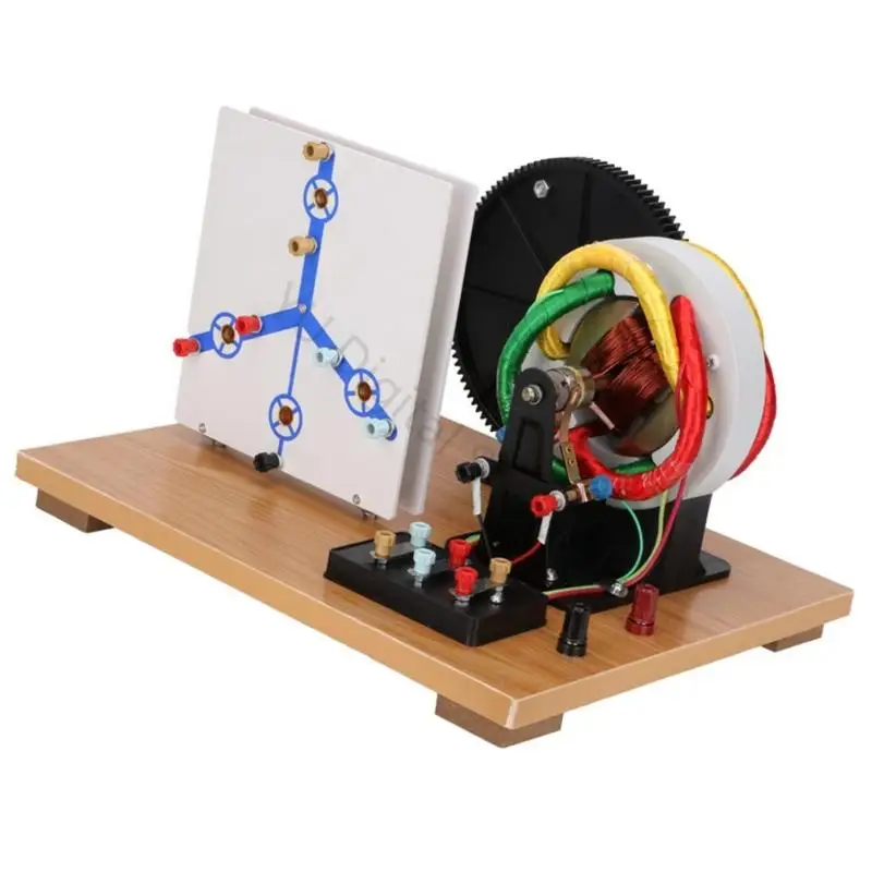 96BA Physiklabor-Generator-Demonstrationsgerät, manuelles Wechselstrom-Gleichstrom- und Gleichstrom-Lehrmodell mit – Detail 8