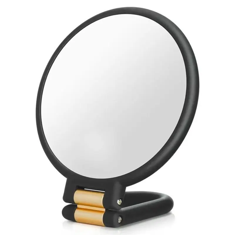 

Hand Mirrors Makeup Magnifying Mirror Travel Handheld Mirror With Handle-Double Sided Adjustable Stand-[Frki A79G]