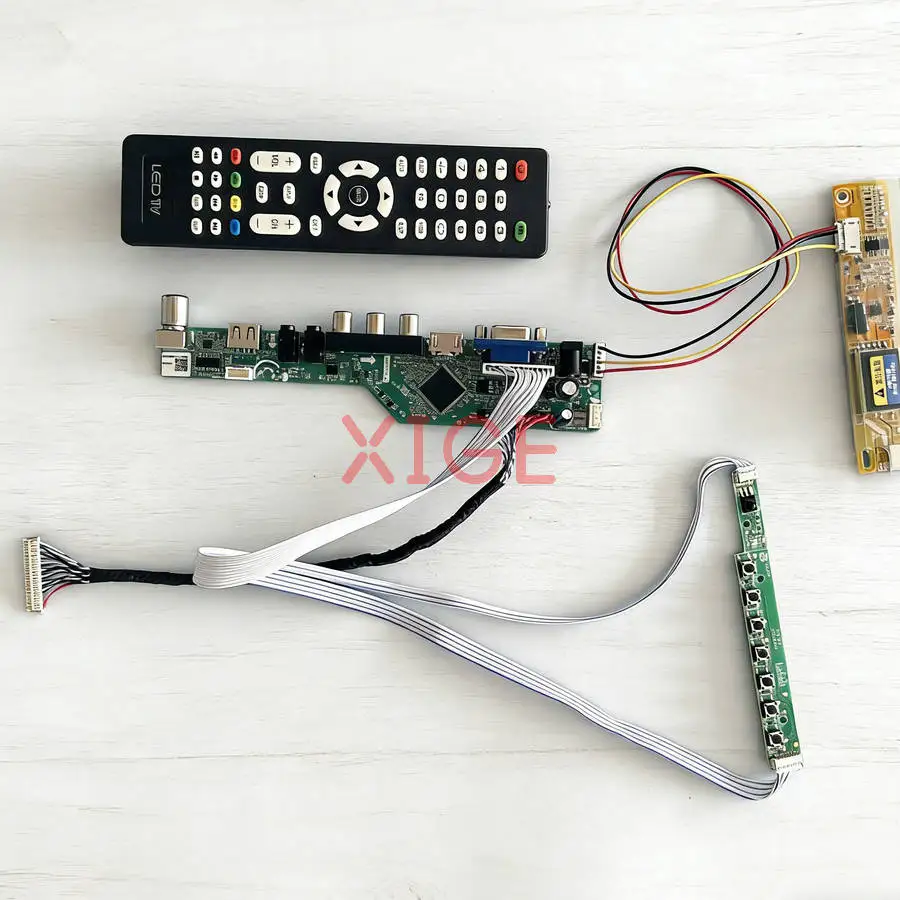 

Плата управления матричным дисплеем для B141EW03 B141EW01 B141EW04 B141EW02 1280x800 1280*800 1CCFL LVDS-30Pin HDMI+VGA+AV+USB DIY Kit