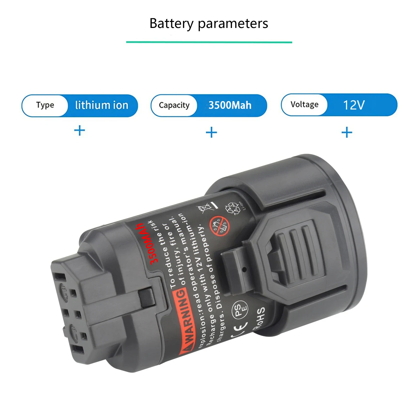 HOT For 12V AEG Ridgid 12V Rechargeable 18650 3.5Ah Li-Lon Battery For 12V AEG Ridgid L1215 BS12C,BS12C2,BSS12C L1215R 3 sold