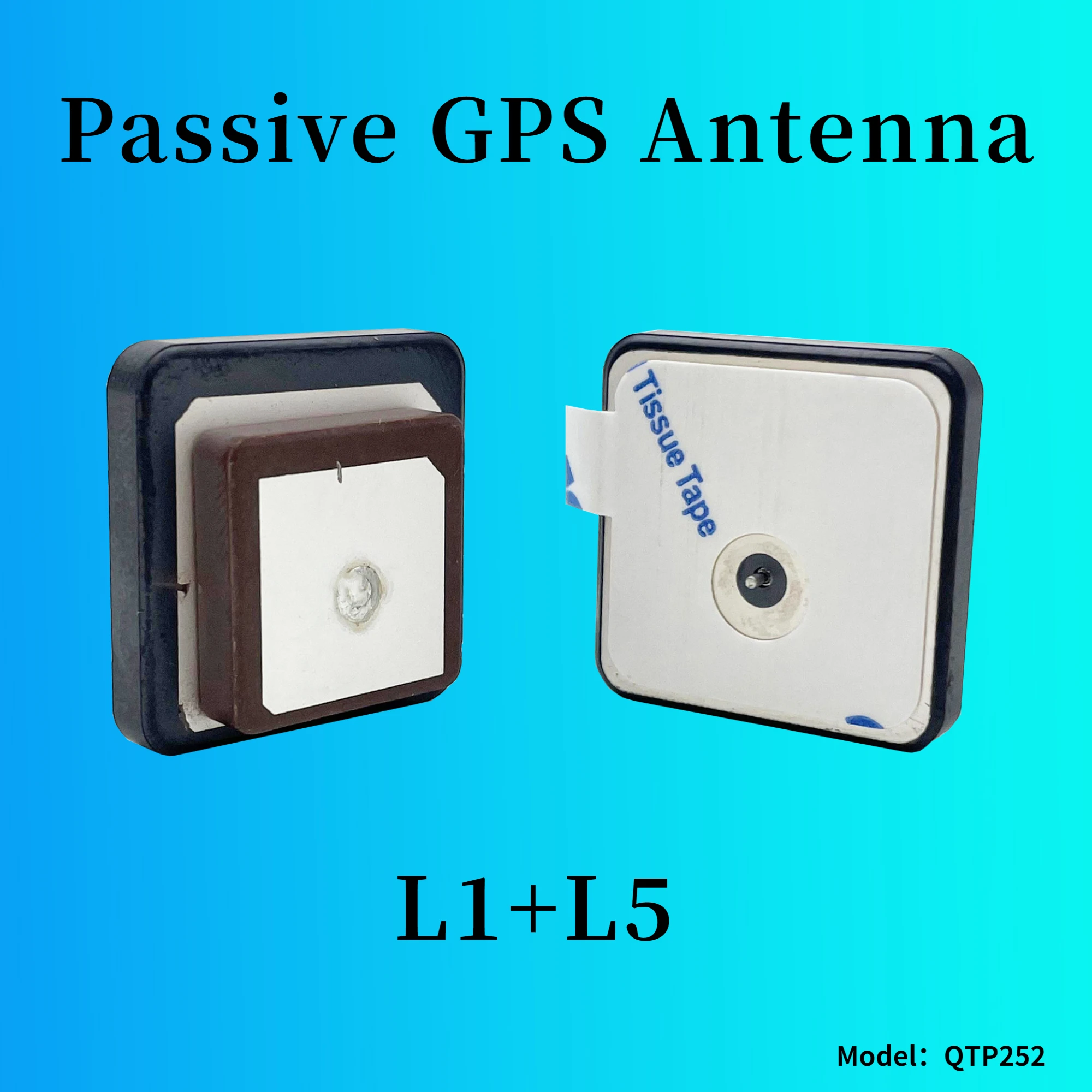 2 pieces L1+L5 Ceramic GLONASS GPS Antenna Passive Antenna  25x25x4mm L1L5 GPS Patch Antenna For GPS Antenna Module 8dbi
