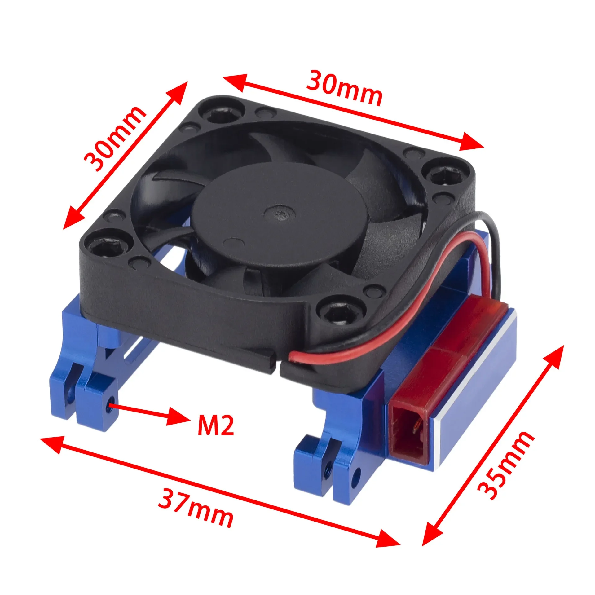 Aluminum ESC Radiator Fan for Traxxas VXL-3s 3340 - Upgrade Cooling System for 1/10 Slash Stampede/Rustler VXL