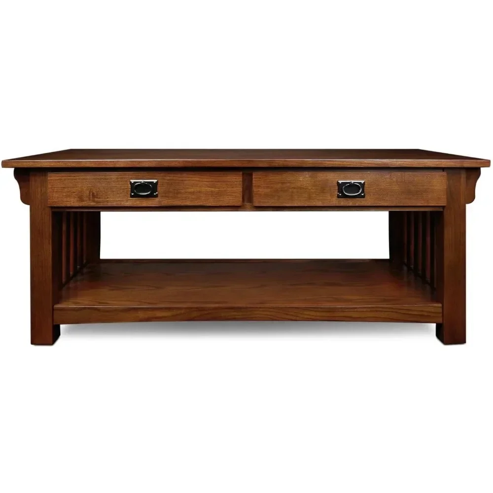 Leick Home Mission Impeccable, Braunbronze, 48 Zoll x 24 Zoll x 19 Zoll, mittlere Eiche