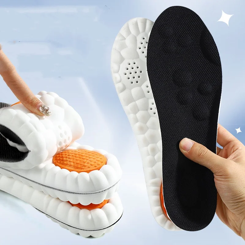 Sports Shock Absorbing Insoles Anti Odor Pu Military Training Sweat Absorbing And Breathable Basketball Insoles