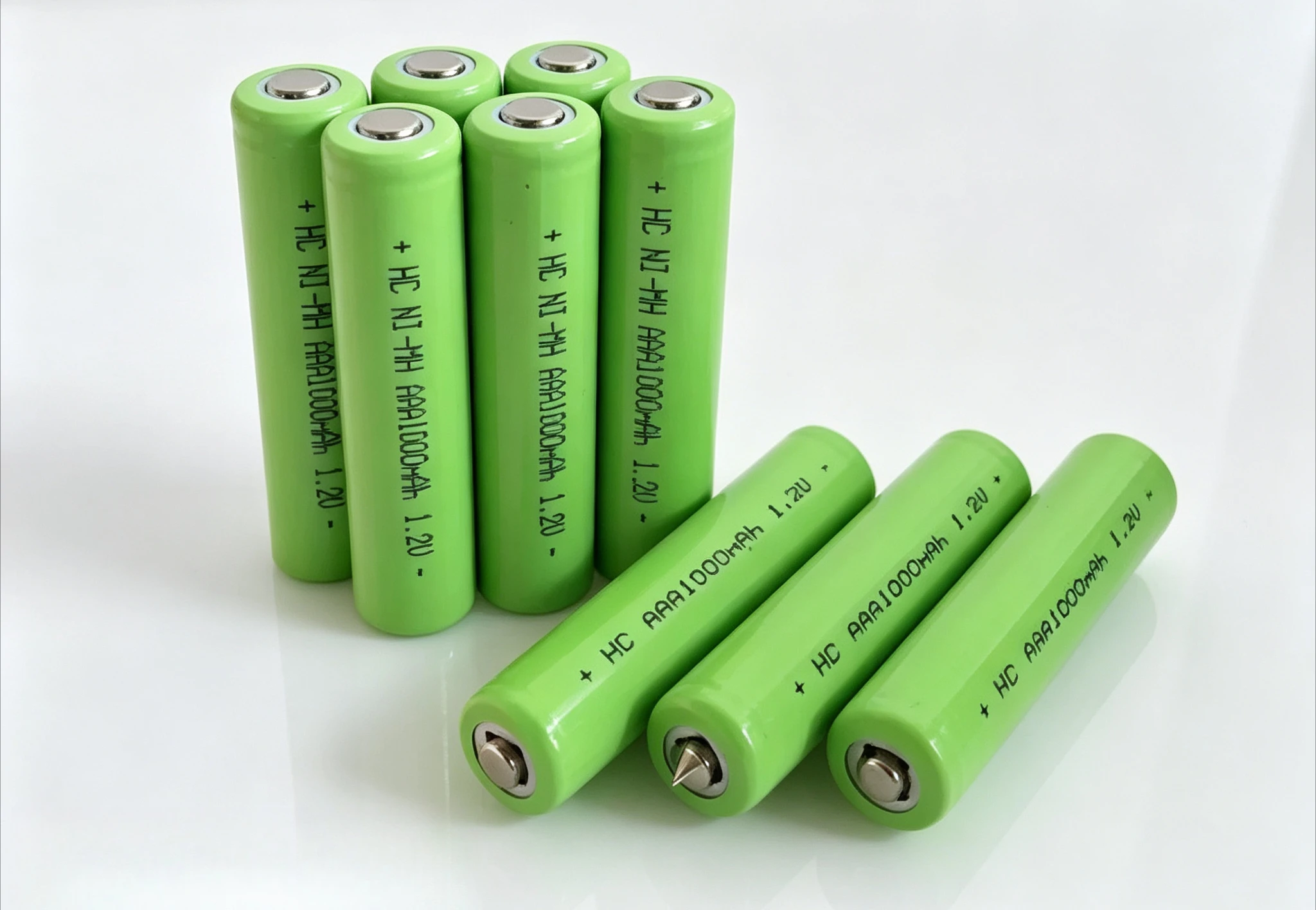 For AAA Ni-MH Rechargeable Battery 1.2V 1000mAh Flat/Sharp Tip Fit Remote Toy Building Block Intercom
