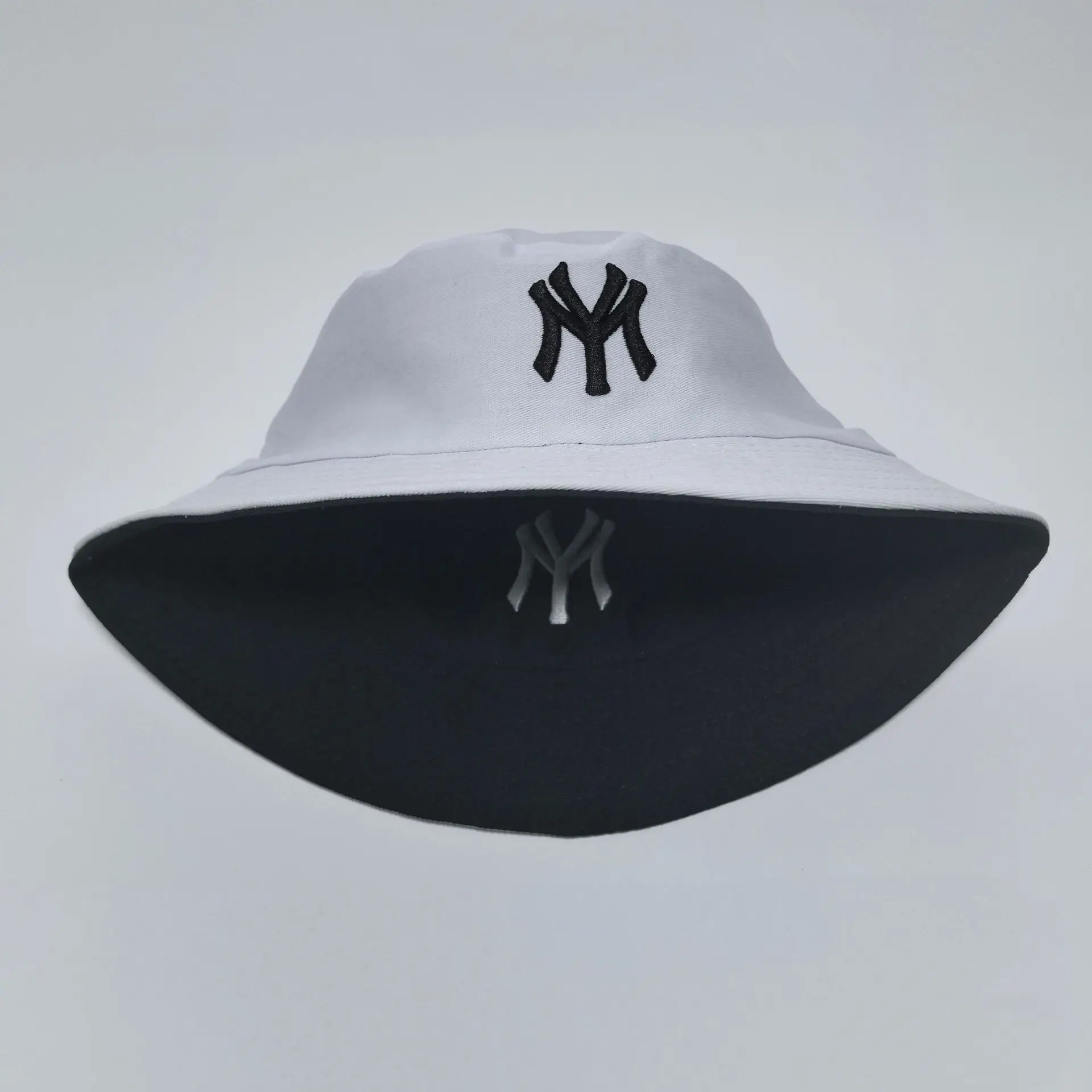 Unisex Letter Embroidery Personality Two-sided Bucket Hats Fishermen Caps Outdoor Casual Cap Sunscreen Hat