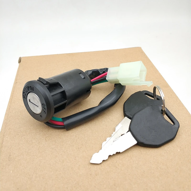 

1PCS Motorcycle Ignition Switch with Keys Scooter Accessories Replacement Parts for 50-250CC CG125 ZJ125 Quad Dirt Bike