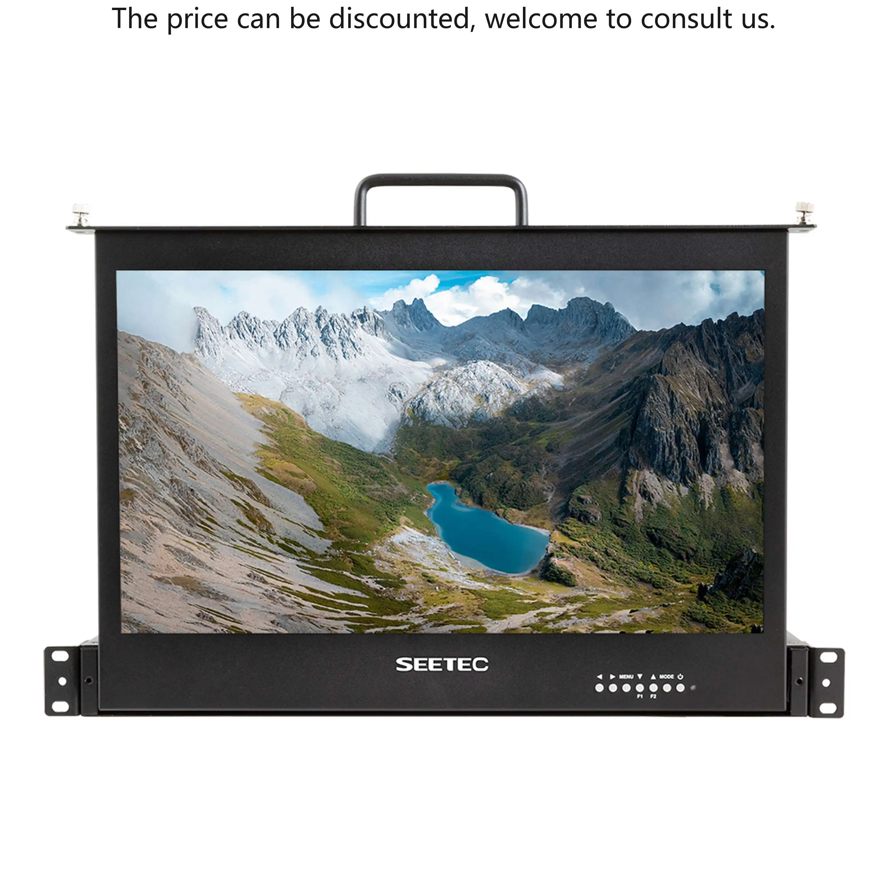 

SEETEC SC173-HD-56 Broadcast Grade Pull-out LCD 17.3" Rack Frame With FHD 1920x1080 IPS Panel, Studio Master Control OEM