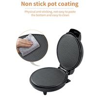 A62K DIY Ice Cream Cone Machine Electric Egg Roll Maker Omelet Sandwich Iron Crepe Baking Pan Waffle Pancake Oven 1200W (EU)