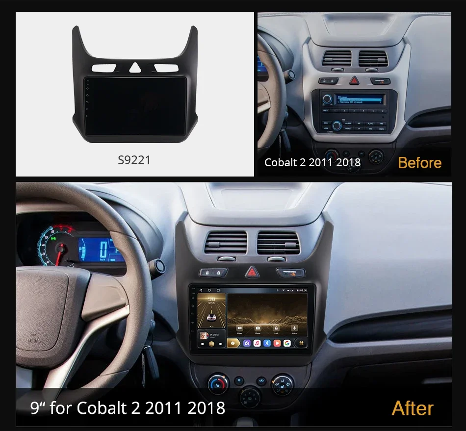 K6+ 2K Screen For Chevrolet Cobalt 2 2011 - 2018 Car Radio Navigation Video Stereo Multimedia Player GPS Android 12 No 2 din 360